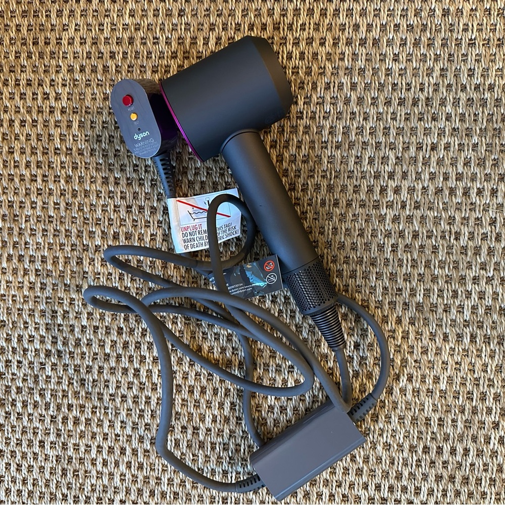 Dyson Black and Gray Hair Dryer & Stand